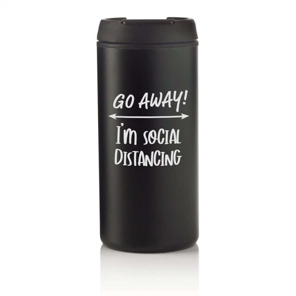 Coffee2Go Social Distancing Zwart